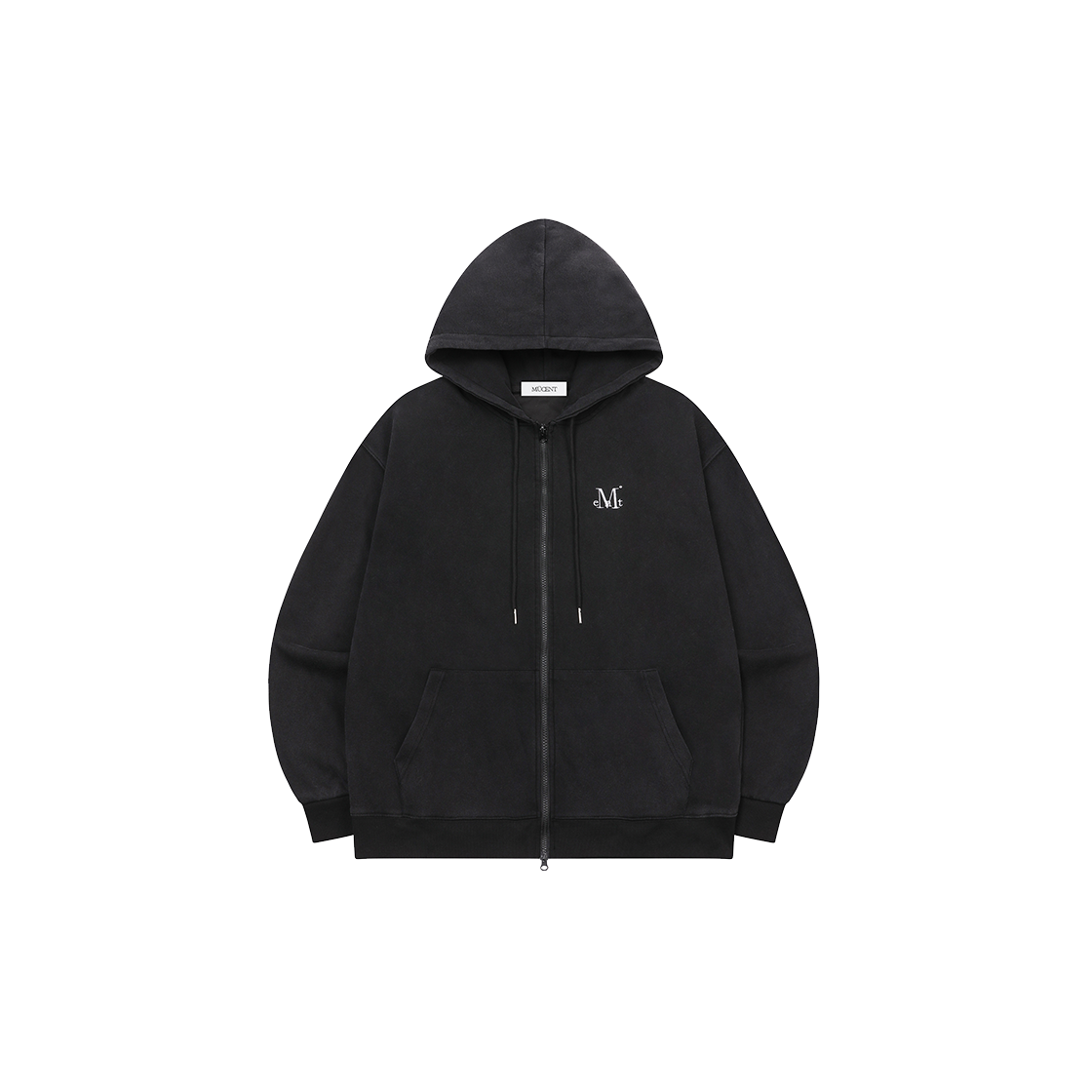 무센트 덴버 투웨이 피그먼트 후드 집업 남녀공용 피그먼트 블랙(MUCENT Denver 2-Way Pigment Hood Zip-up Unisex Pigment black)