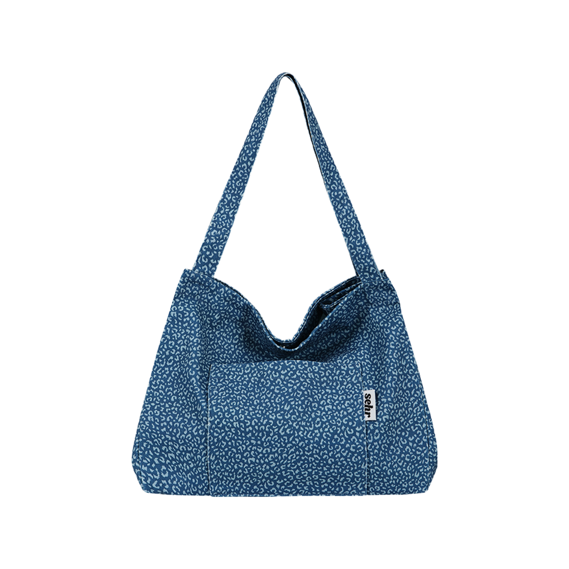 세르 레오파드 트윌코튼 빅백 버전 2 블루(SEHR Leopard Twill Cotton Big Bag V2 Blue)