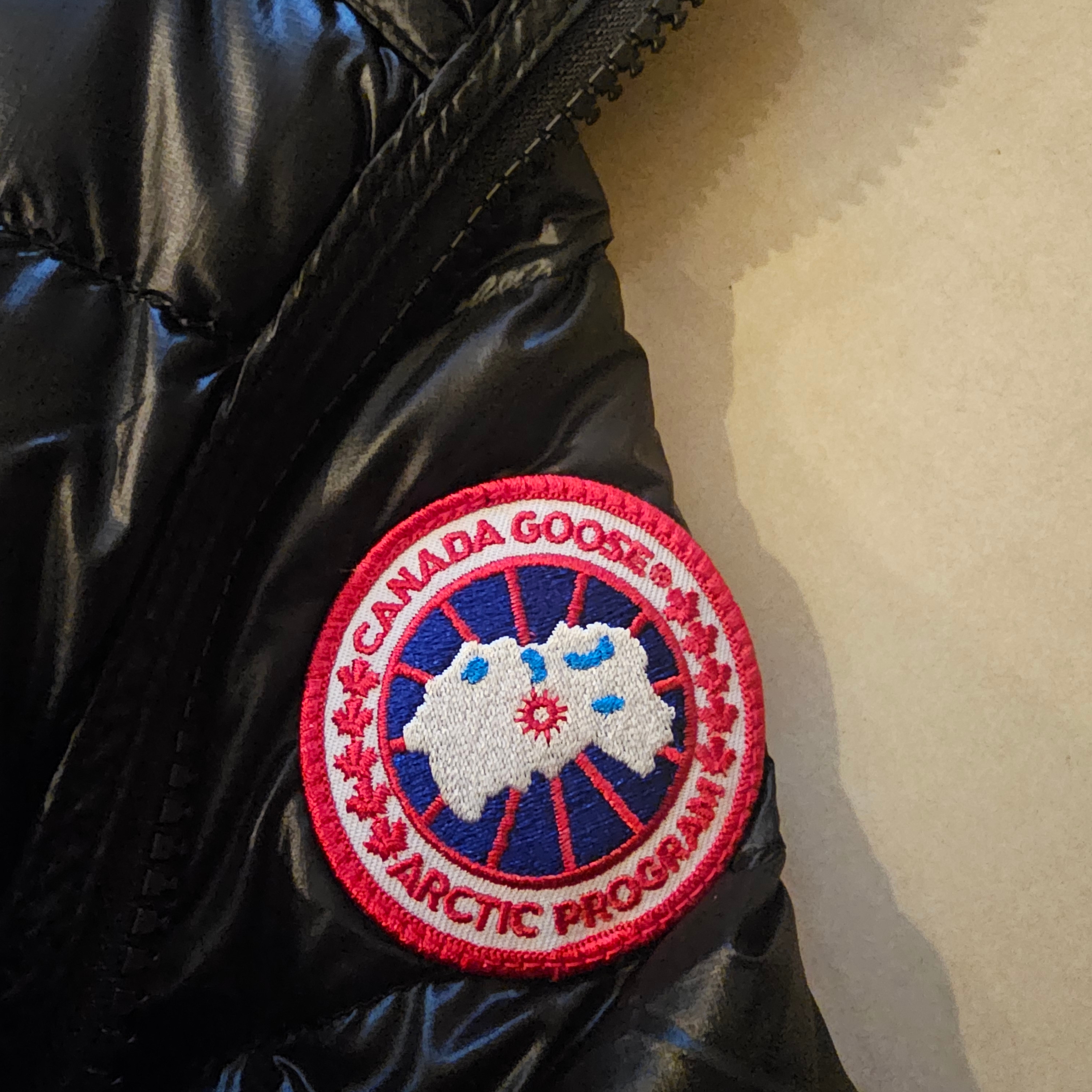 Canada Goose Crofton Down Hoodie Black 착용 스타일 - 1