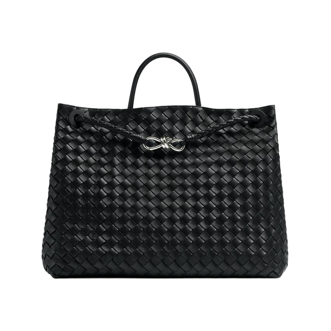 보테가 베네타 라지 안디아모 블랙(Bottega Veneta Large Andiamo Black)