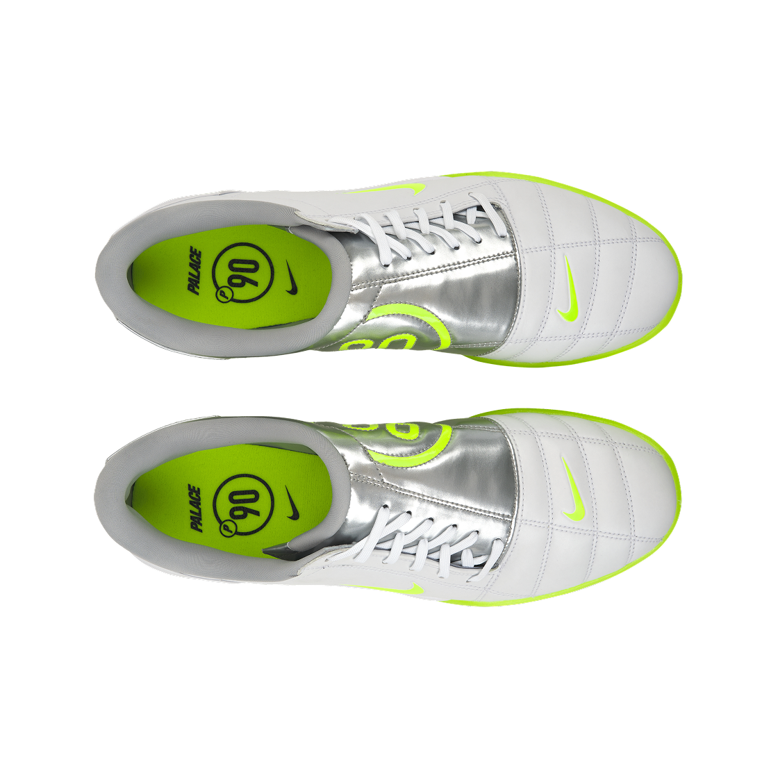 나이키 x 팔라스 토탈 P90 3 슈 화이트 메탈릭 실버 볼트 - 25FW(Nike x Palace Total P90 III Shoe White Metallic Silver Volt - 25FW) - 5
