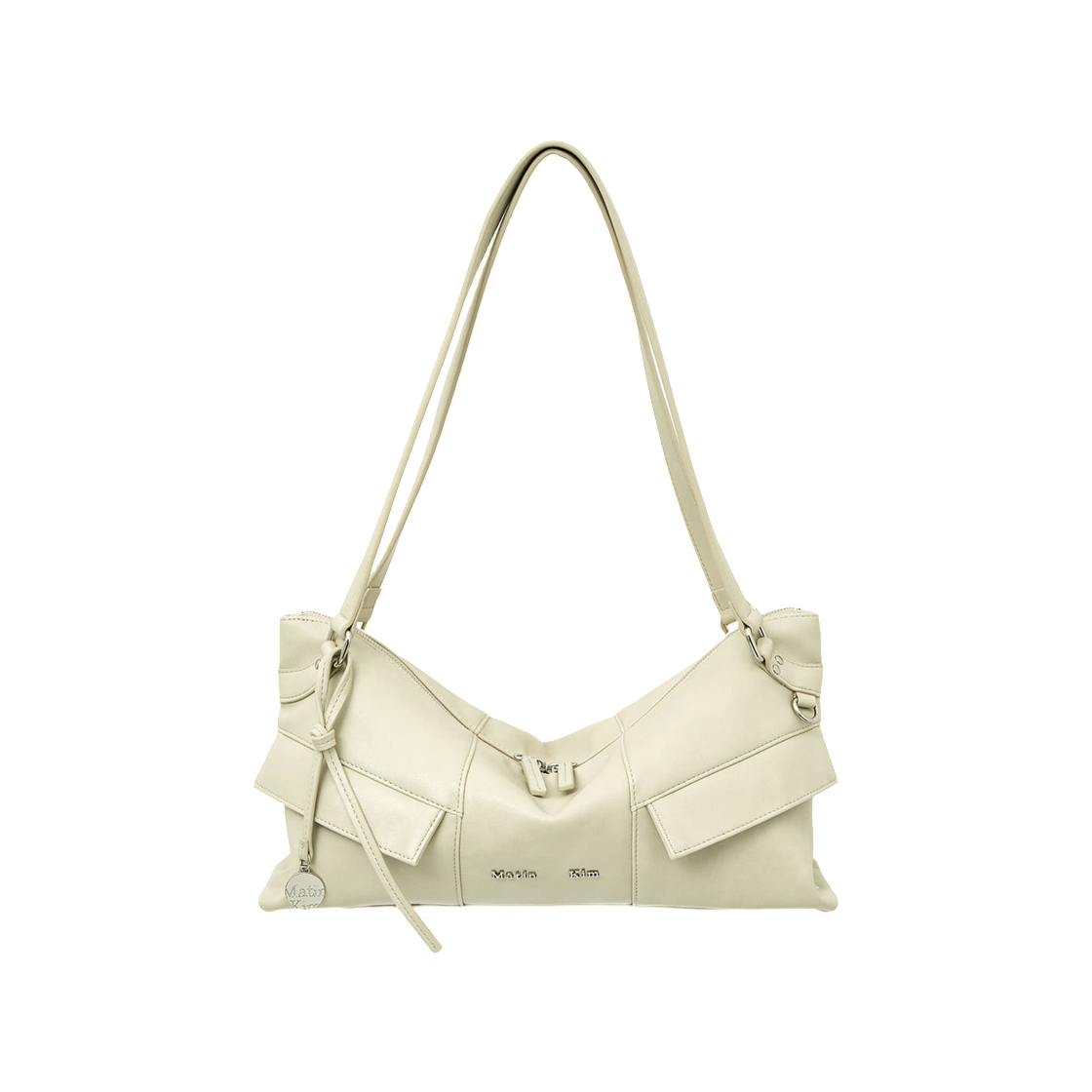 마뗑킴 와이드 네모 숄더백 라이트 베이지