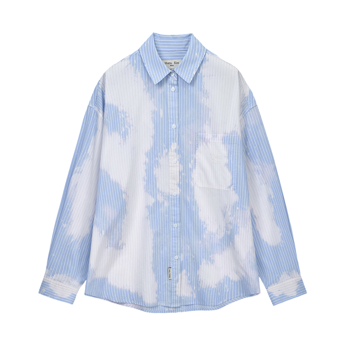 MK2611SH301ULB Matin Kim Embroidery Small Logo Shirt In Light Blue