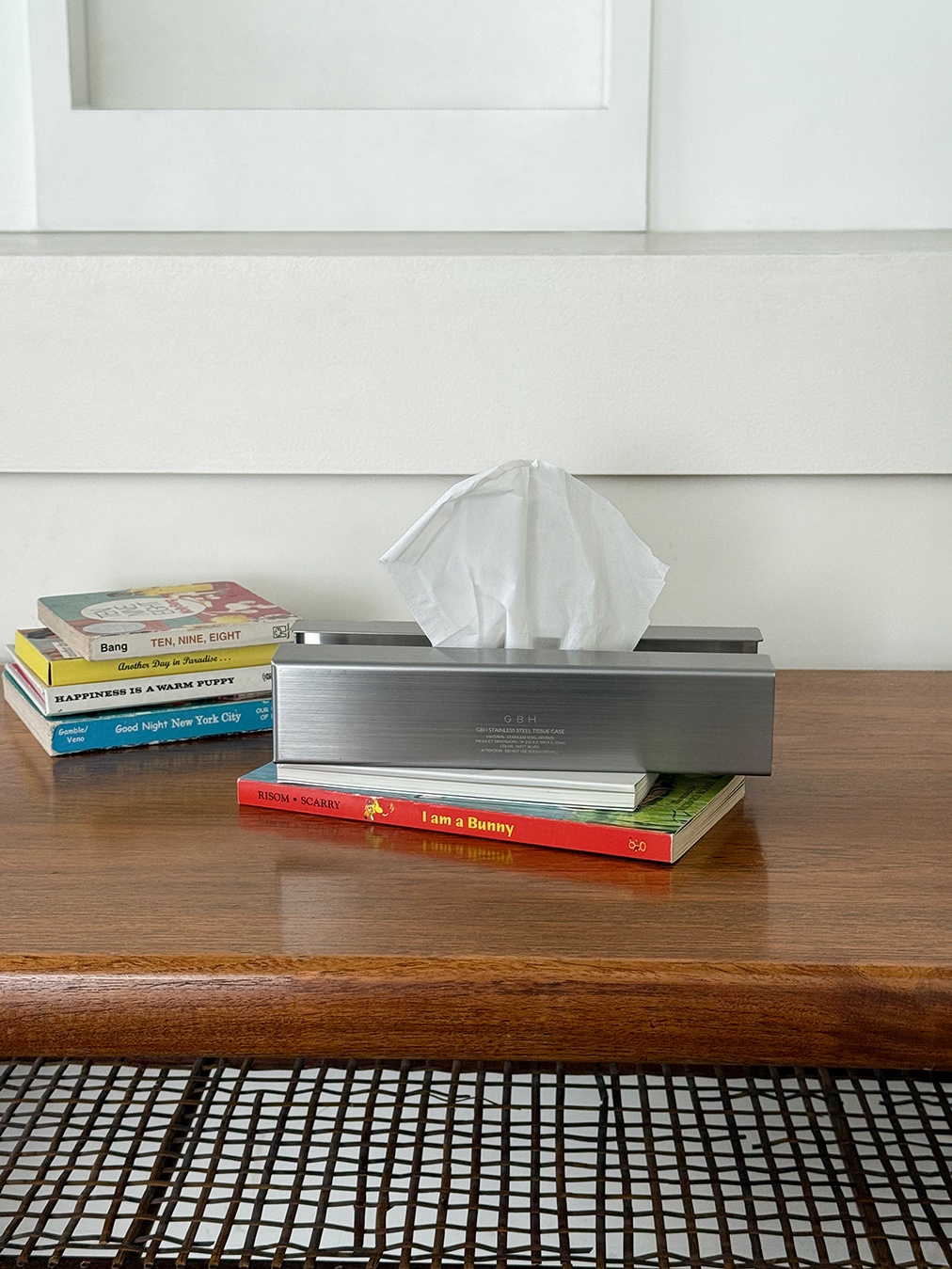 GBH HOME Stainless Steel Tissue Case Matt Silver 착용 스타일