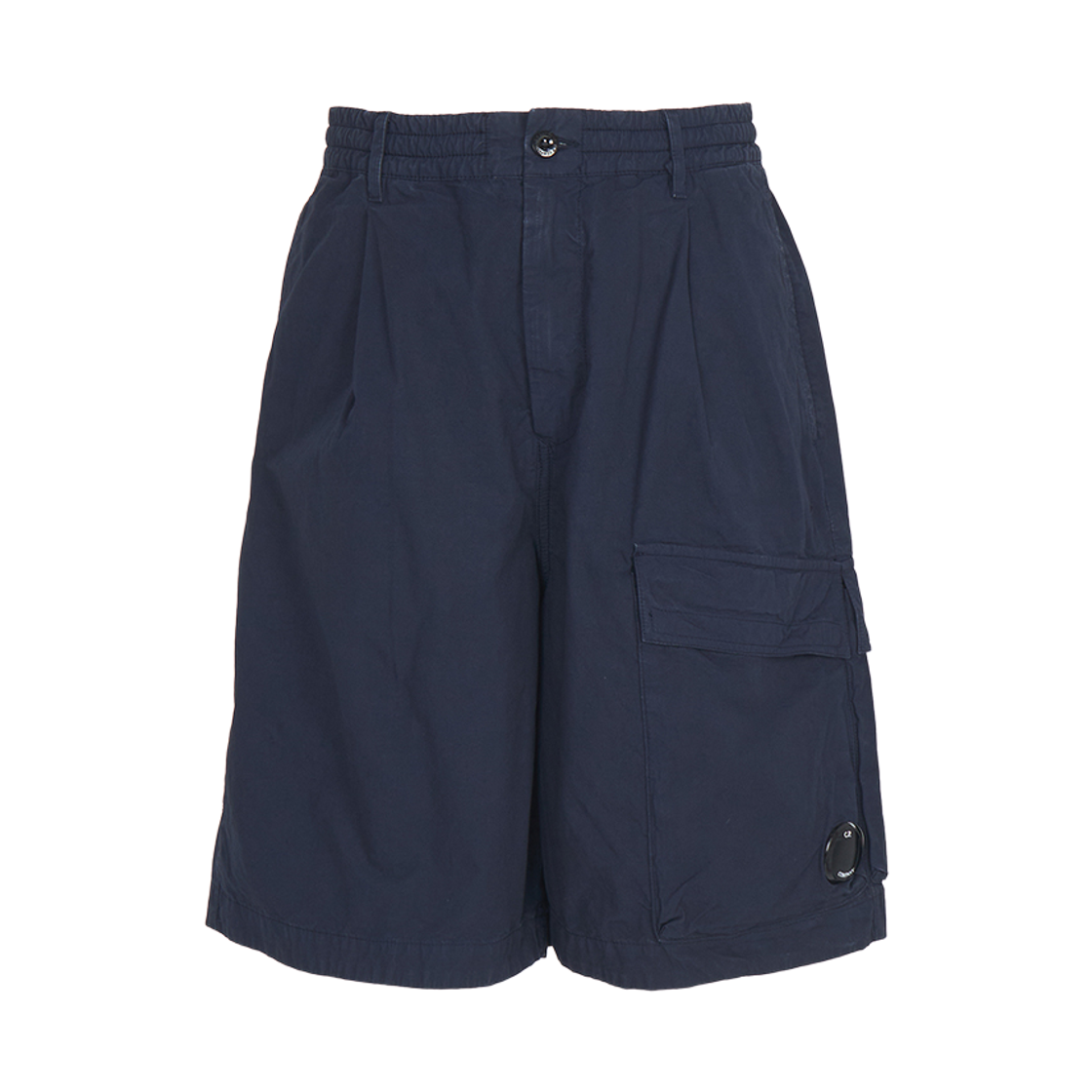 20CMBE127A110325G889 C.P. Company Stretch Sateen Cargo Lens Shorts Midnight Navy Blue - 26SS