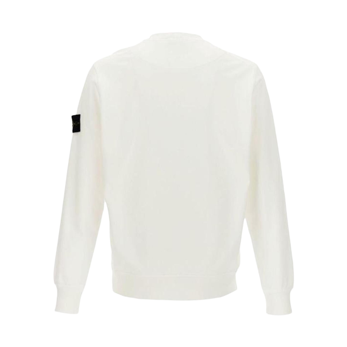 스톤 아일랜드 6100060 오가닉 코튼 플리스 레귤러 핏 크루넥 스웨트셔츠 화이트 - 26SS(Stone Island 6100060 Organic Cotton Fleece Regular Fit Crewneck Sweatshirt White - 26SS) - 2