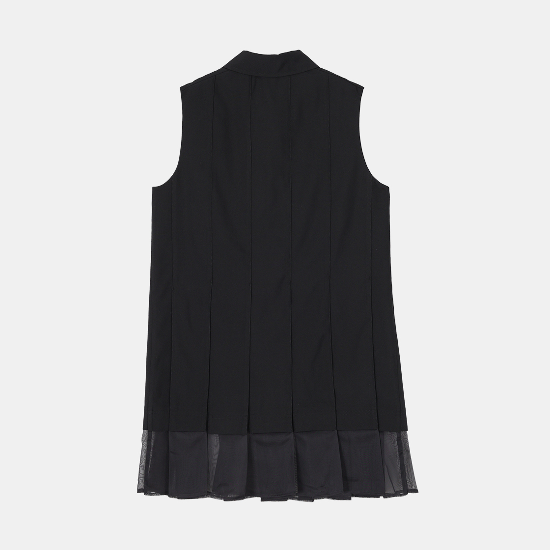 (W) 송지오 레이어드 플리츠 원피스 블랙((W) SONGZIO Layered Pleats One Piece Black) - 2