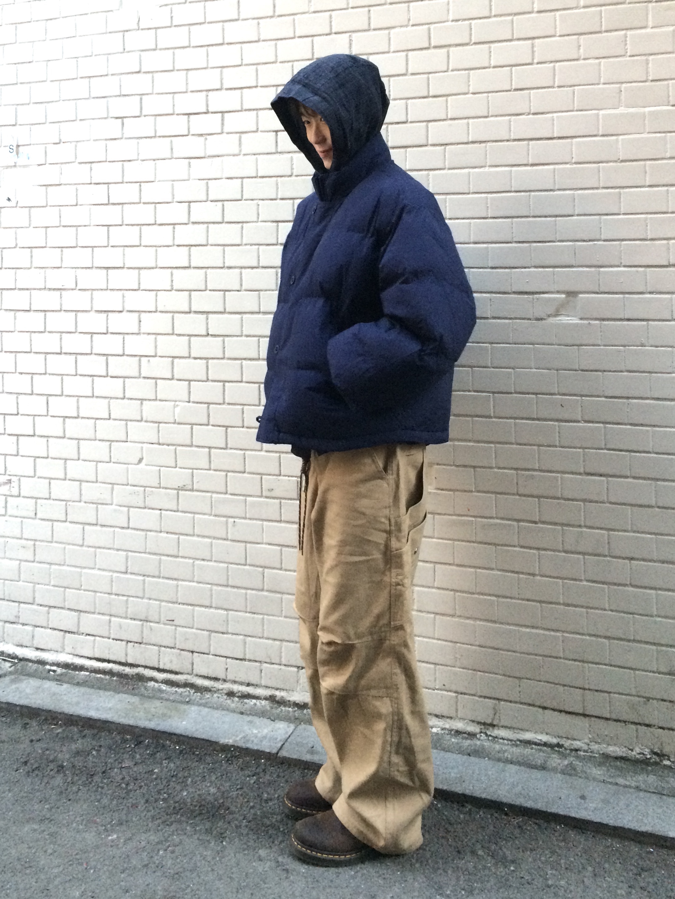 Dr. Martens 1461 Crazy Horse Dark Brown 착용 스타일 - 1