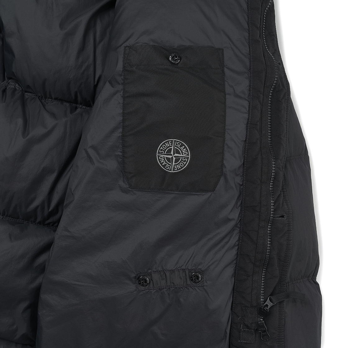 스톤 아일랜드 70123 크링클랩스 R-NY 윈드 레지스턴트 다운 파카 블랙 - 24FW(Stone Island 70123 Crinkle Reps R-NY Wind Resistant Down Parka Black - 24FW) - 6
