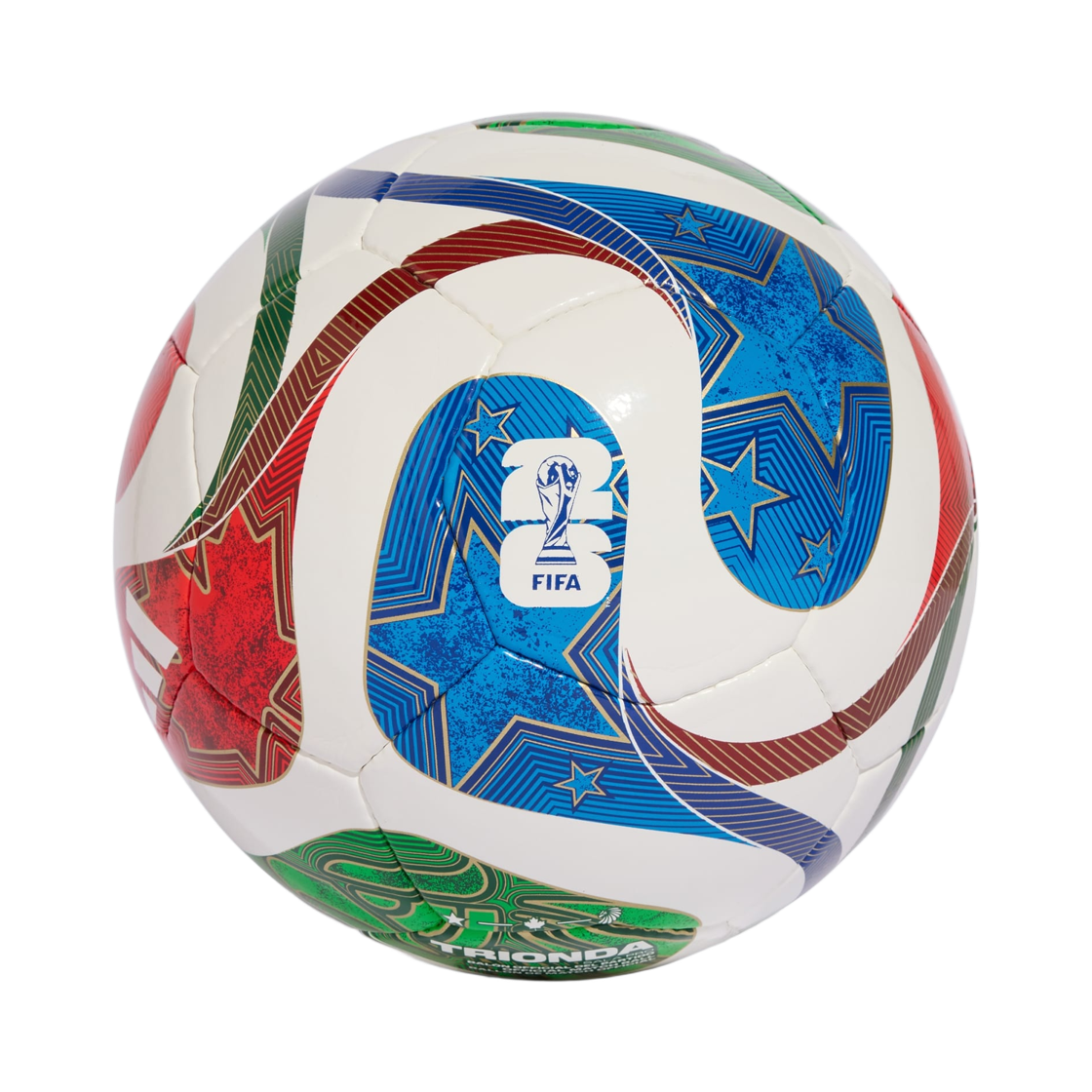 아디다스 26 피파 월드컵 트리온다 프로 살라 풋볼 화이트 로얄 블루(Adidas 26 FIFA World Cup Trionda Pro Sala Football White Royal Blue)