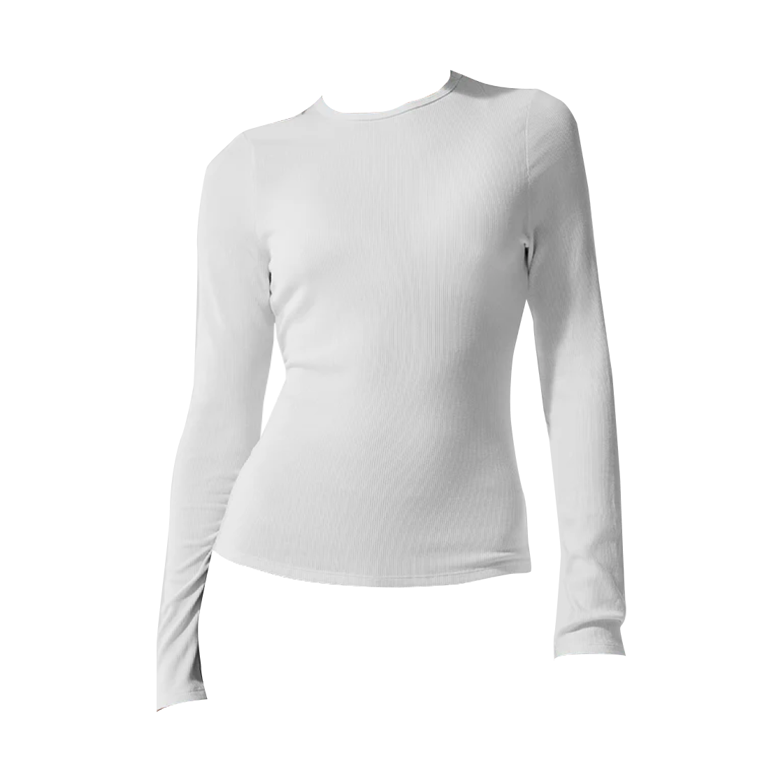 (W) 알로 요가 립드 모달 롱슬리브 화이트((W) Alo Yoga Ribbed Modal Long Sleeve White)