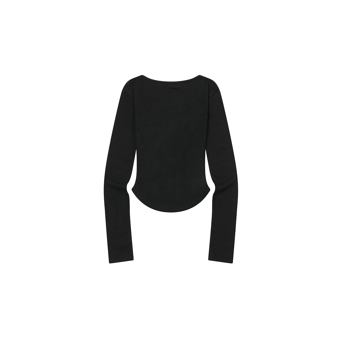 무센트 아니브 유넥 슬림핏 굴림 티 (3컬러) 블랙(MUCENT Aniv U-Neck Slim Fit Long Sleeve T Black) - 2