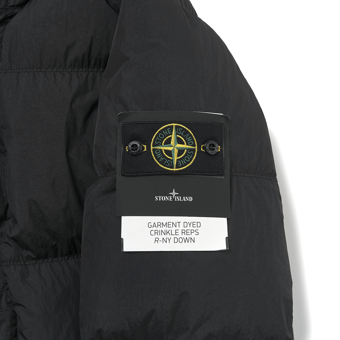 스톤 아일랜드 70123 크링클랩스 R-NY 윈드 레지스턴트 다운 파카 블랙 - 24FW(Stone Island 70123 Crinkle Reps R-NY Wind Resistant Down Parka Black - 24FW) - 4