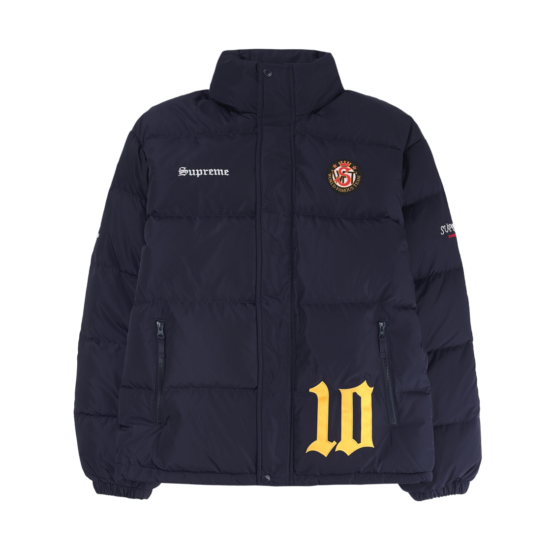 슈프림 x 엄브로 다운 퍼퍼 자켓 네이비 - 25FW(Supreme x Umbro Down Puffer Jacket Navy - 25FW)