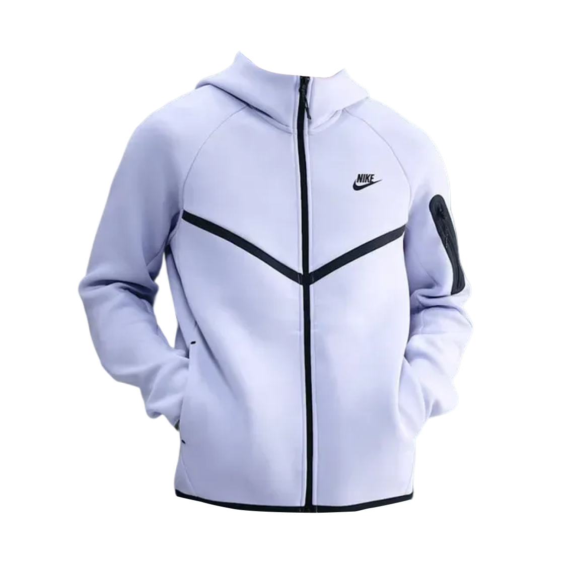 나이키 테크 플리스 윈드러너 풀집 자켓 고스트 블랙 - 아시아(Nike Tech Fleece Windrunner Full-Zip Jacket Ghost Black - Asia)