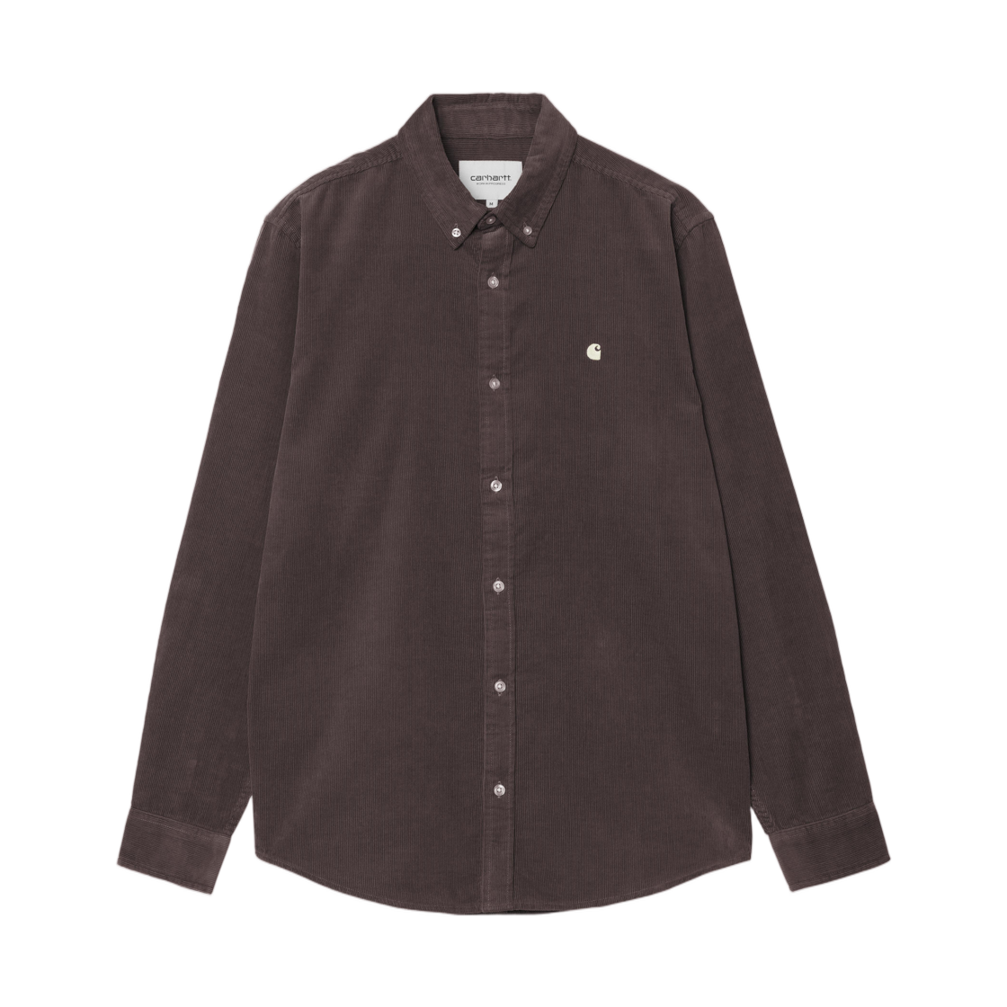 I030580-3M6-XX Carhartt WIP L/S Madison Fine Cord Shirt Shale Wax