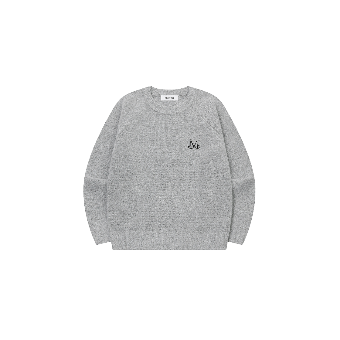 무센트 모네 나그랑 라운드넥 니트 (4컬러) 그레이(MUCENT Mone Raglan R-Neck Knit (4Color) Gray) - 1