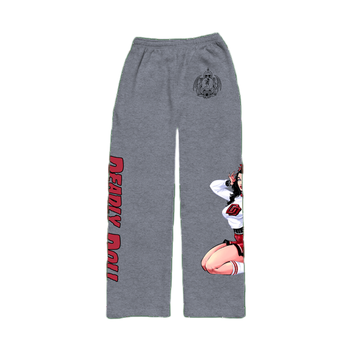 데들리 돌 아이 워너 비 어 길모어 걸 스웨트 그레이(Deadly Doll I Wanna Be A Gilmore Girl Sweats Grey)