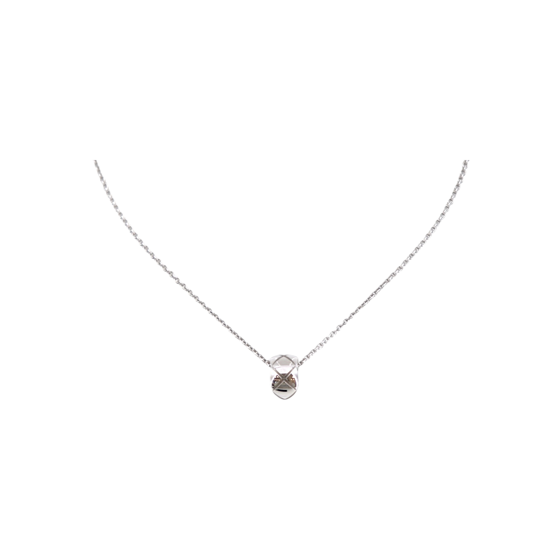 ITCEVQAHW9U6 Chanel Coco Crush Necklace in White Gold J12307