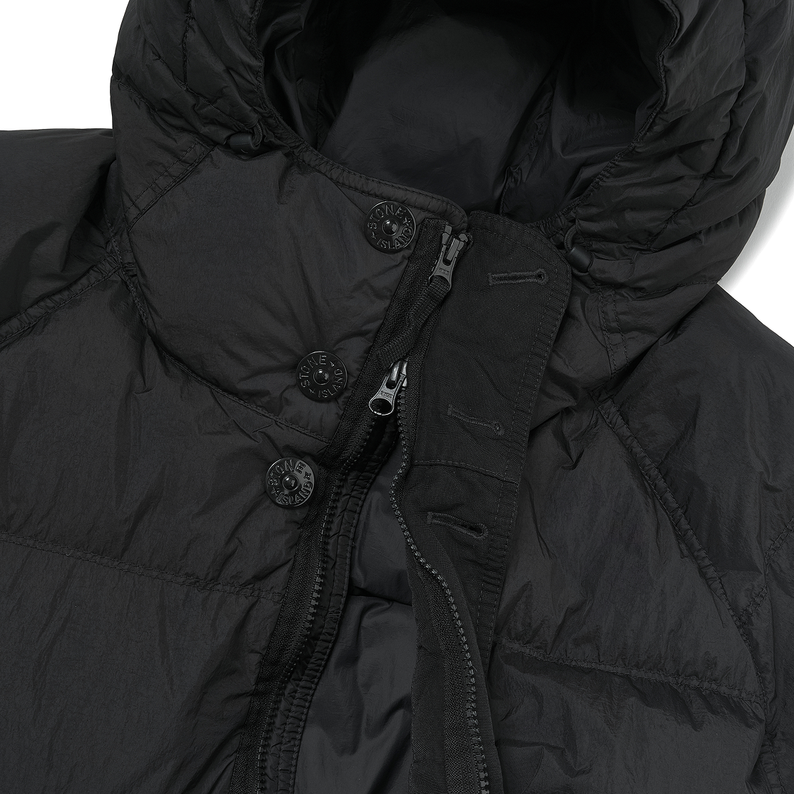 스톤 아일랜드 70123 크링클랩스 R-NY 윈드 레지스턴트 다운 파카 블랙 - 24FW(Stone Island 70123 Crinkle Reps R-NY Wind Resistant Down Parka Black - 24FW) - 3