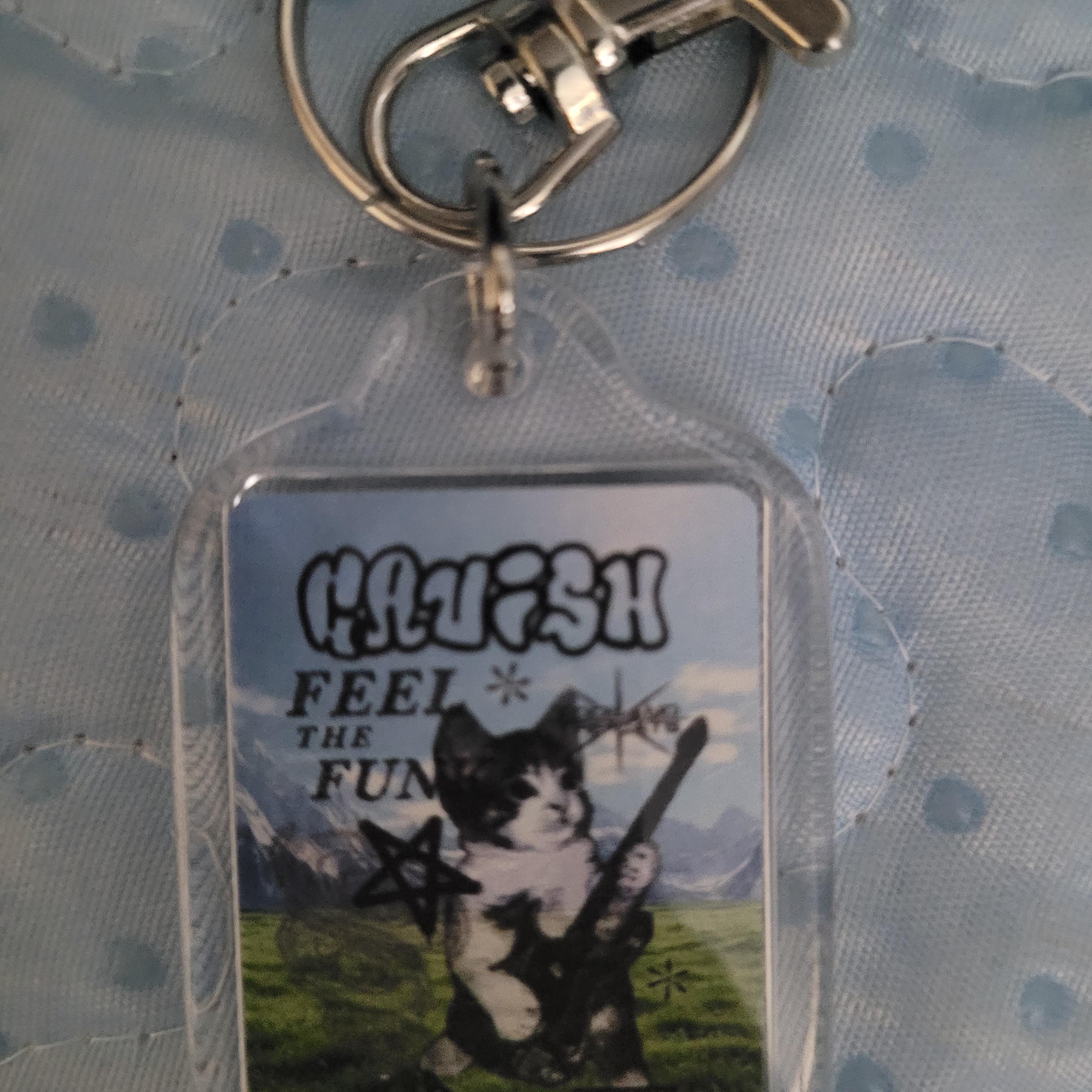 CAVISH Nice Trip Keyring Clear 착용 스타일
