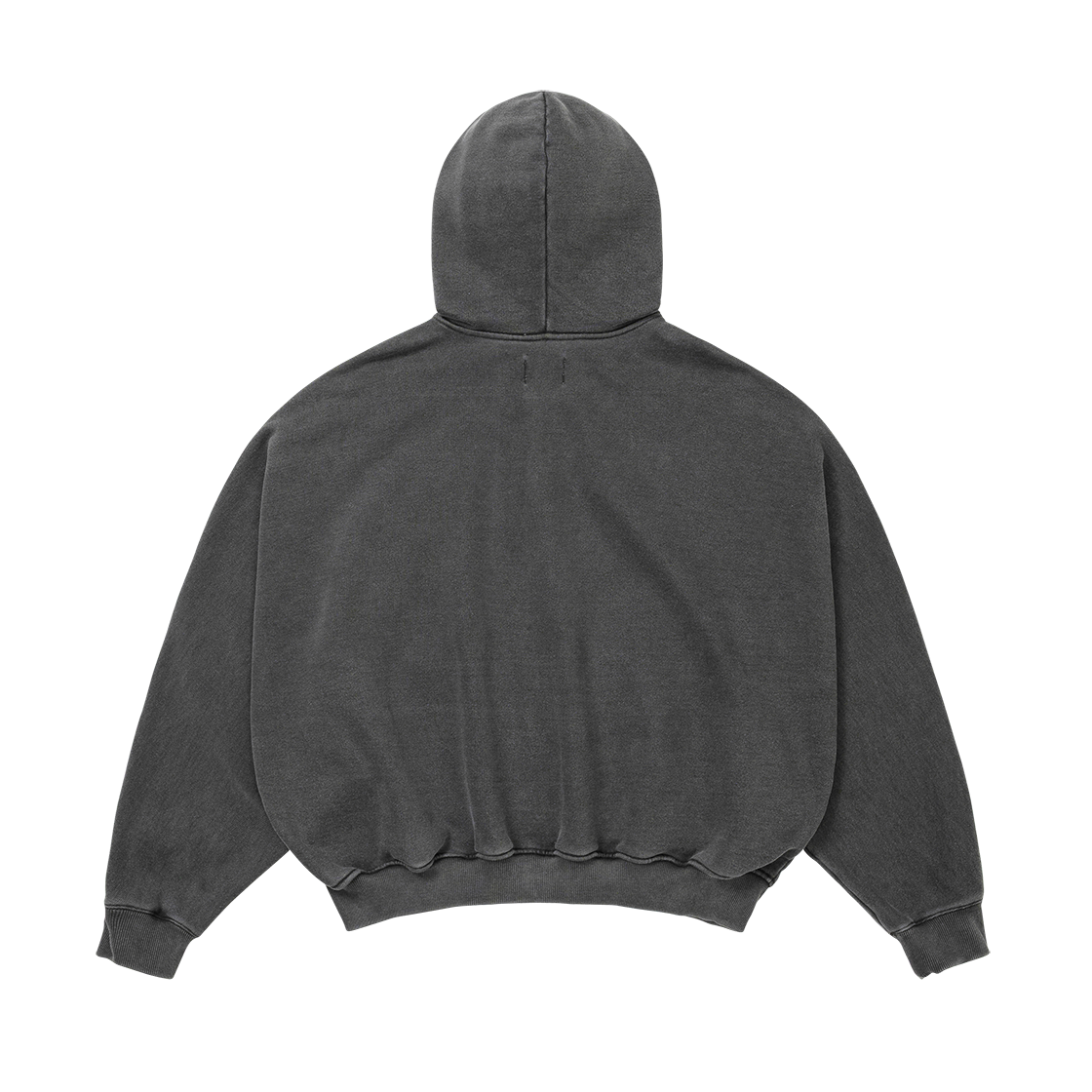 아조바이아조 레이스 멀티 드로우스트링 집업 후디 차콜(AJOBYAJO Laced Multi-Drawstring Zip-Up Hoodie Charcoal) - 2