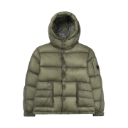 C.P. Company D.D. Shell Detachable Hood Down Jacket Fungi Grey - 25FW