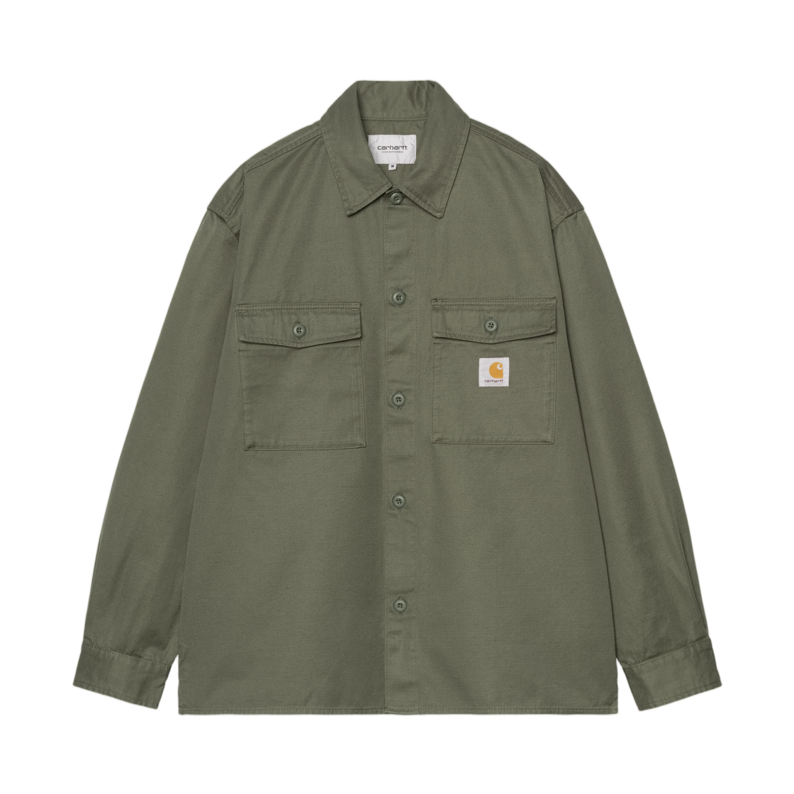 I036271-11-02 Carhartt WIP Kelly Shirt Jacket Leaf Rinsed