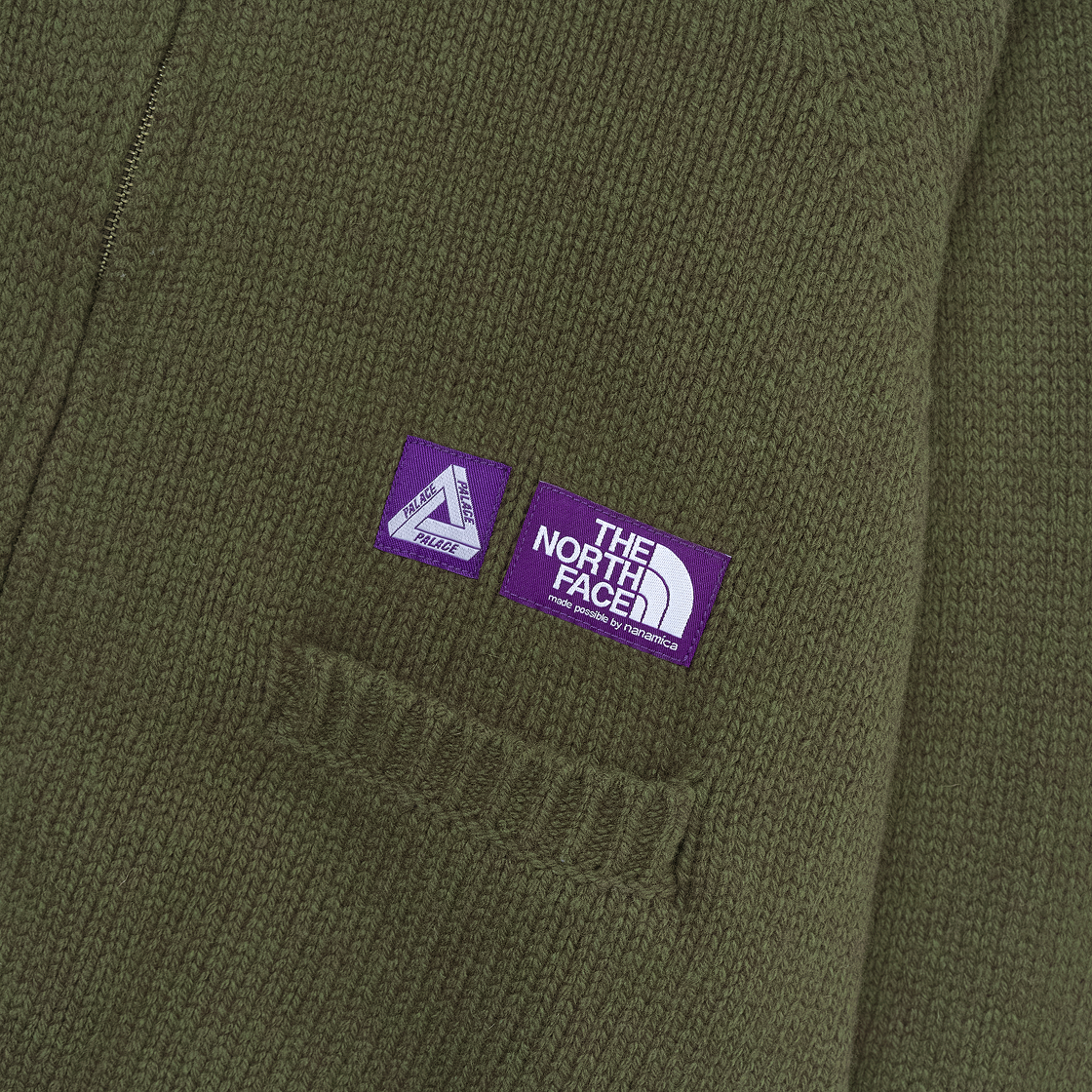 팔라스 x 노스페이스 퍼플라벨 윈드스토퍼 필드 니트 세이지 그린 - 25FW(Palace x The North Face Purple Label Windstopper Field Knit Sage Green - 25FW) - 4