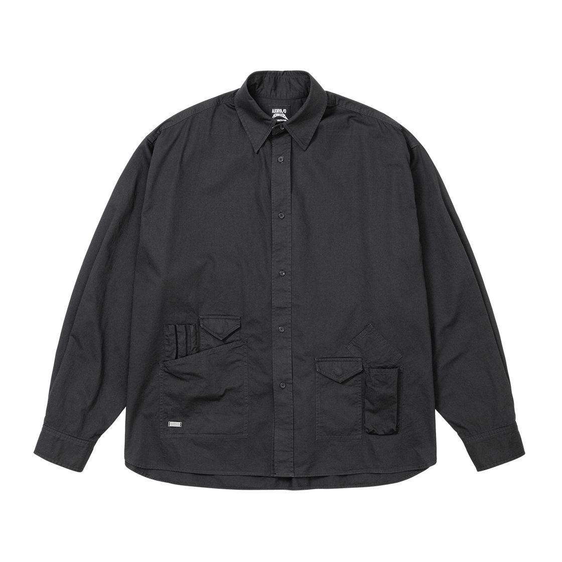 아조바이아조 카치온 롱 슬리브 유틸리티 셔츠 블랙(AJOBYAJO Cation Long Sleeve Utility Shirt Black)