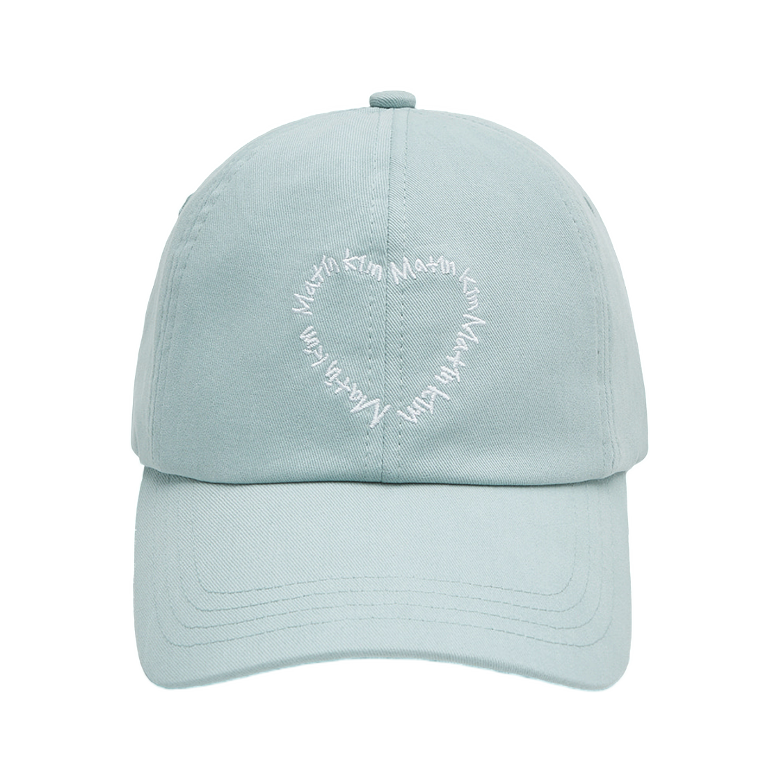 MK2611HT004MLB Matin Kim Heart Logo Ball Cap In Light Blue
