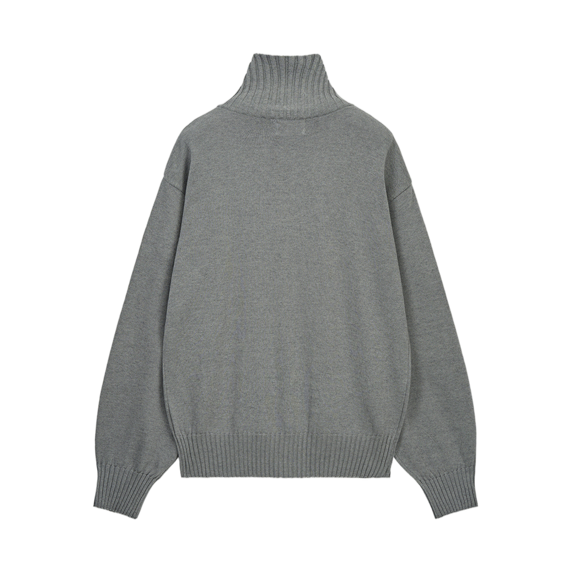 마뗑킴 하이 넥 자수 로고 집업 그레이(Matin Kim High Neck Embroidered Logo Zip Up In Grey) - 2