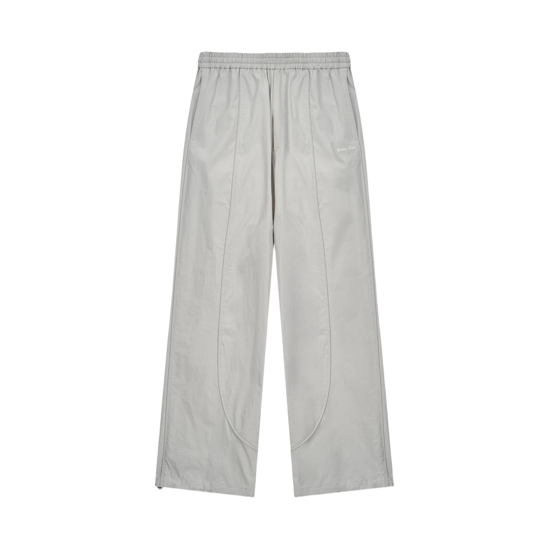 MK2611PT306ULG Matin Kim Multi Panel Wide Pants In Light Grey
