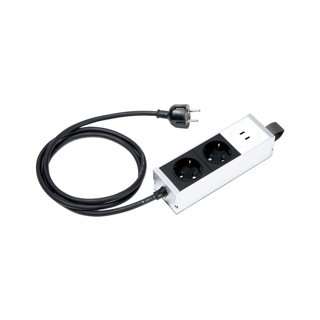 엘엘에스 USB-C타입 멀티탭 블랙 1.5m(LLS EXTENSION USB-C SOCKET / YIN-YANG BLACK 1.5m)