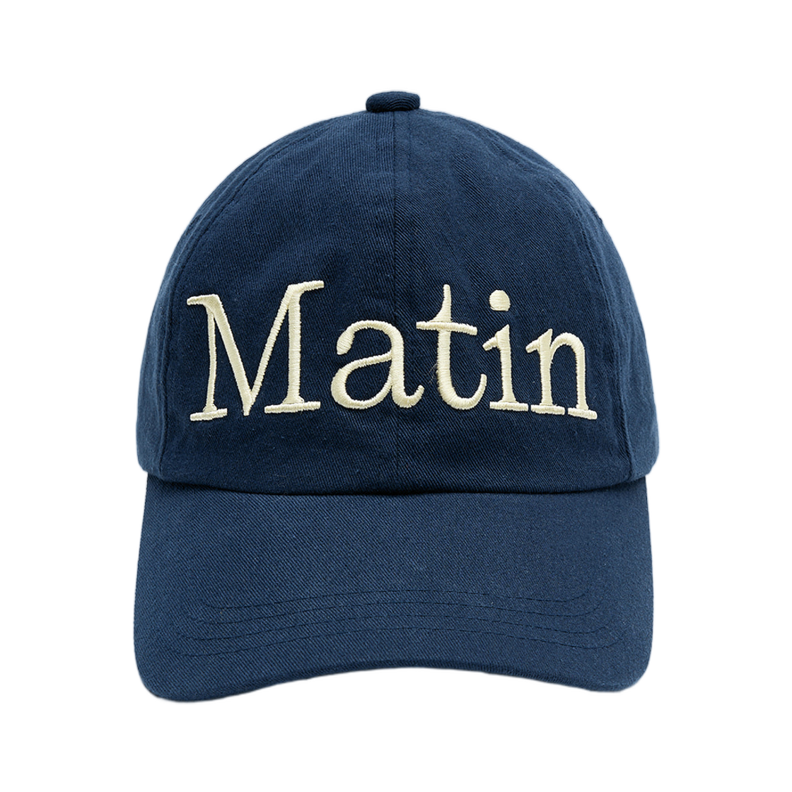 마뗑킴 마틴 로고 스티치 볼캡 네이비(Matin Kim Matin Logo Stitch Ball Cap In Navy)