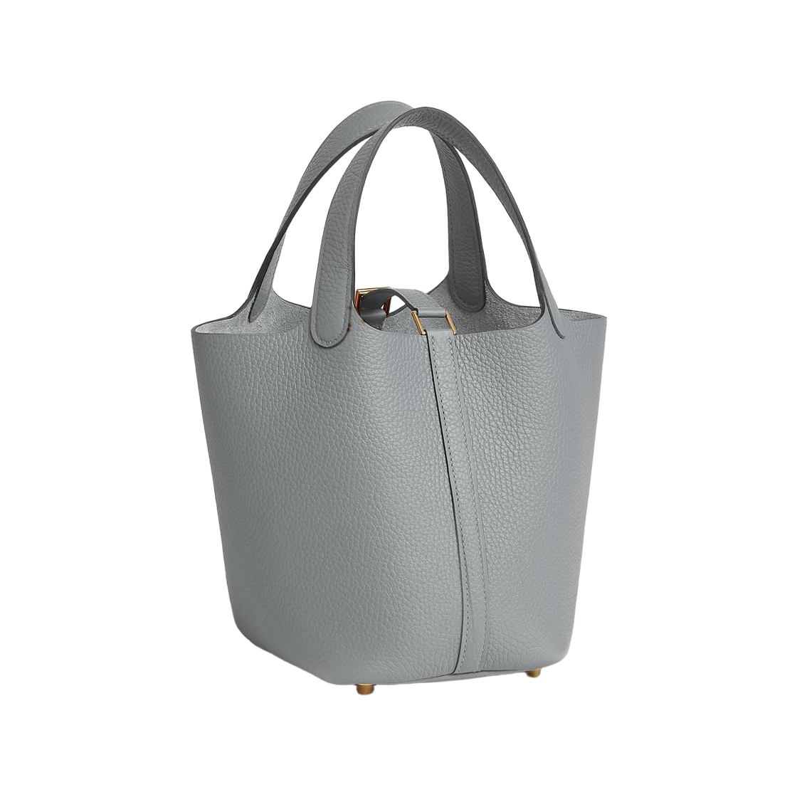 에르메스 피코탄 락 18 백 클레망스 & 골드 하드웨어 그리 팬틴(Hermes Picotin Lock 18 Bag Clemence & Gold Gris Pantin) - 2