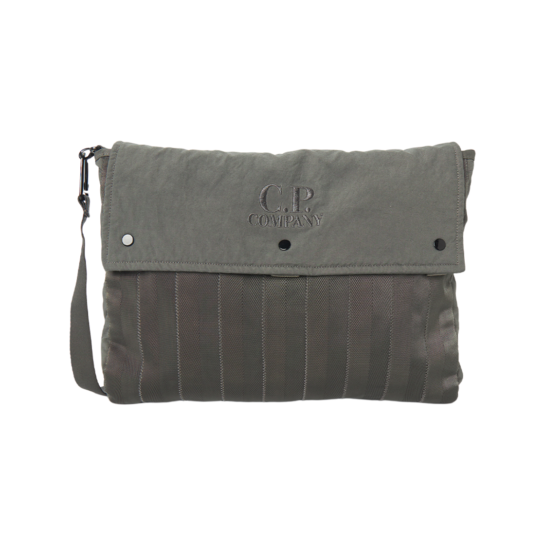 C.P. 컴퍼니 숄더백 건메탈 그레이 - 26SS(C.P. Company Shoulder Bag Gunmetal Grey - 26SS)