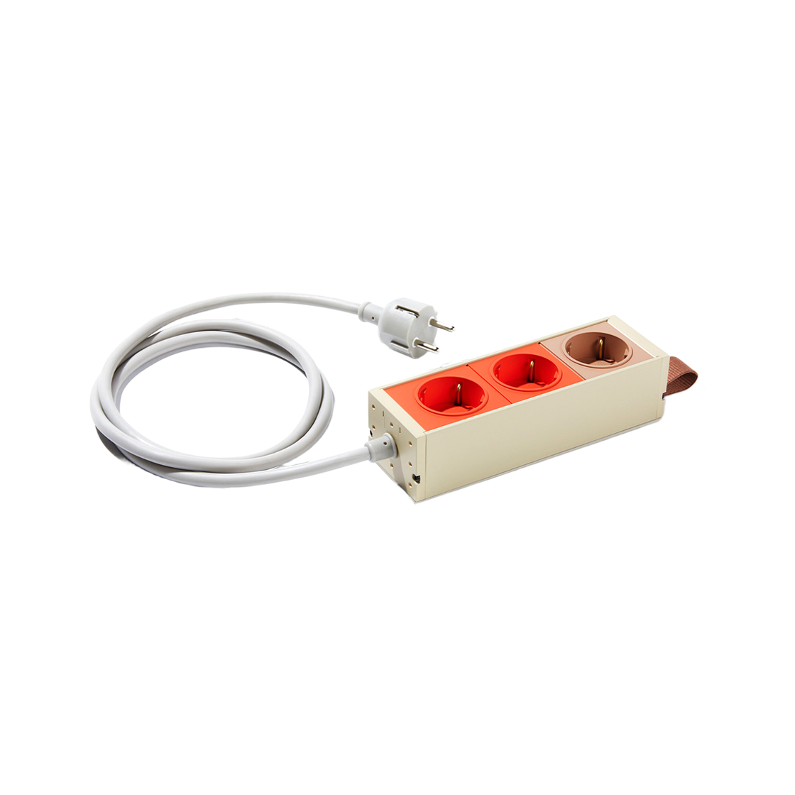 엘엘에스 3구 멀티탭 오렌지 1.5m