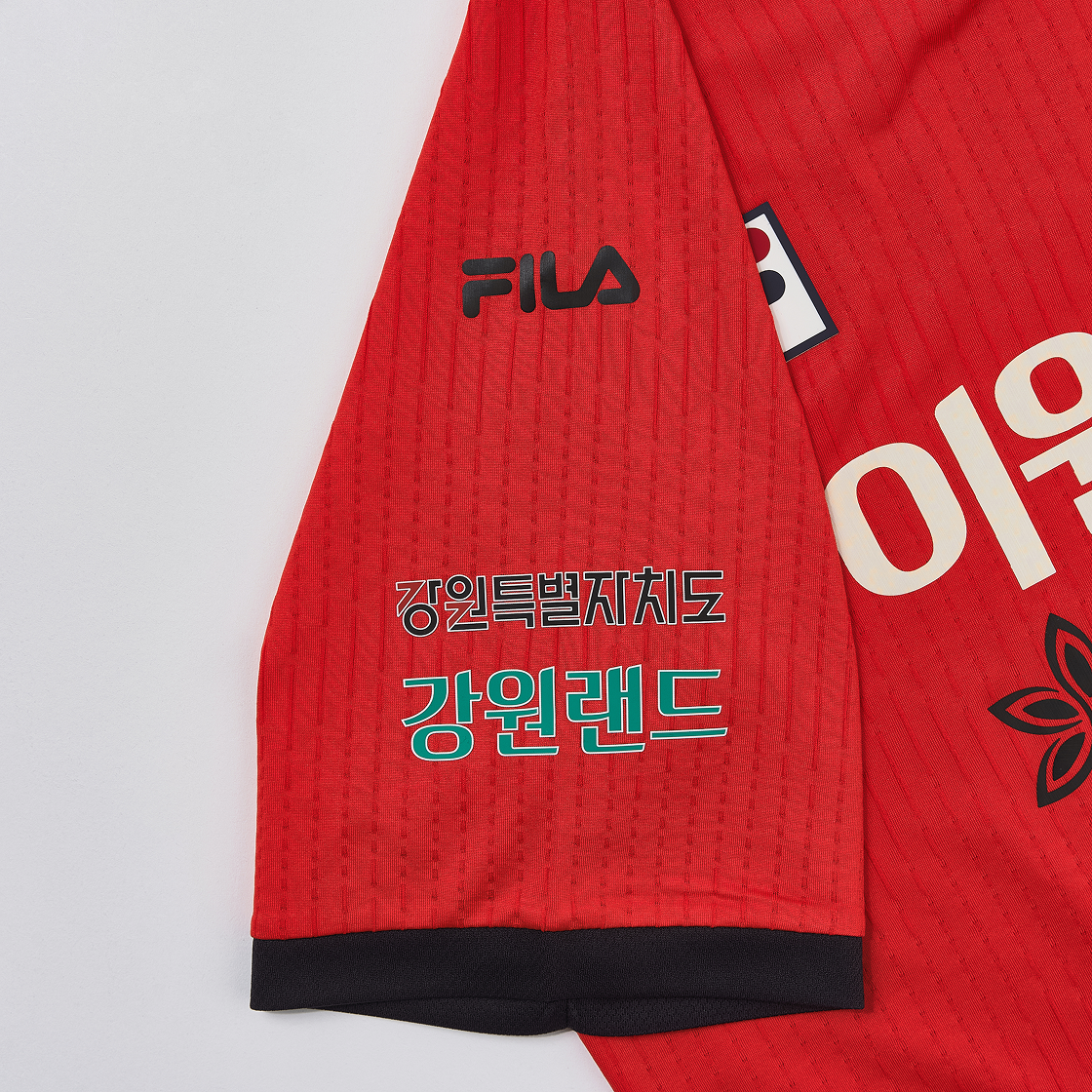 휠라 강원 FC 2025 필드 홈 유니폼 오렌지 (논 마킹 버전)(Fila Gangwon FC 2025 Field Home Uniform Orange (Non Marking Ver.)) - 5