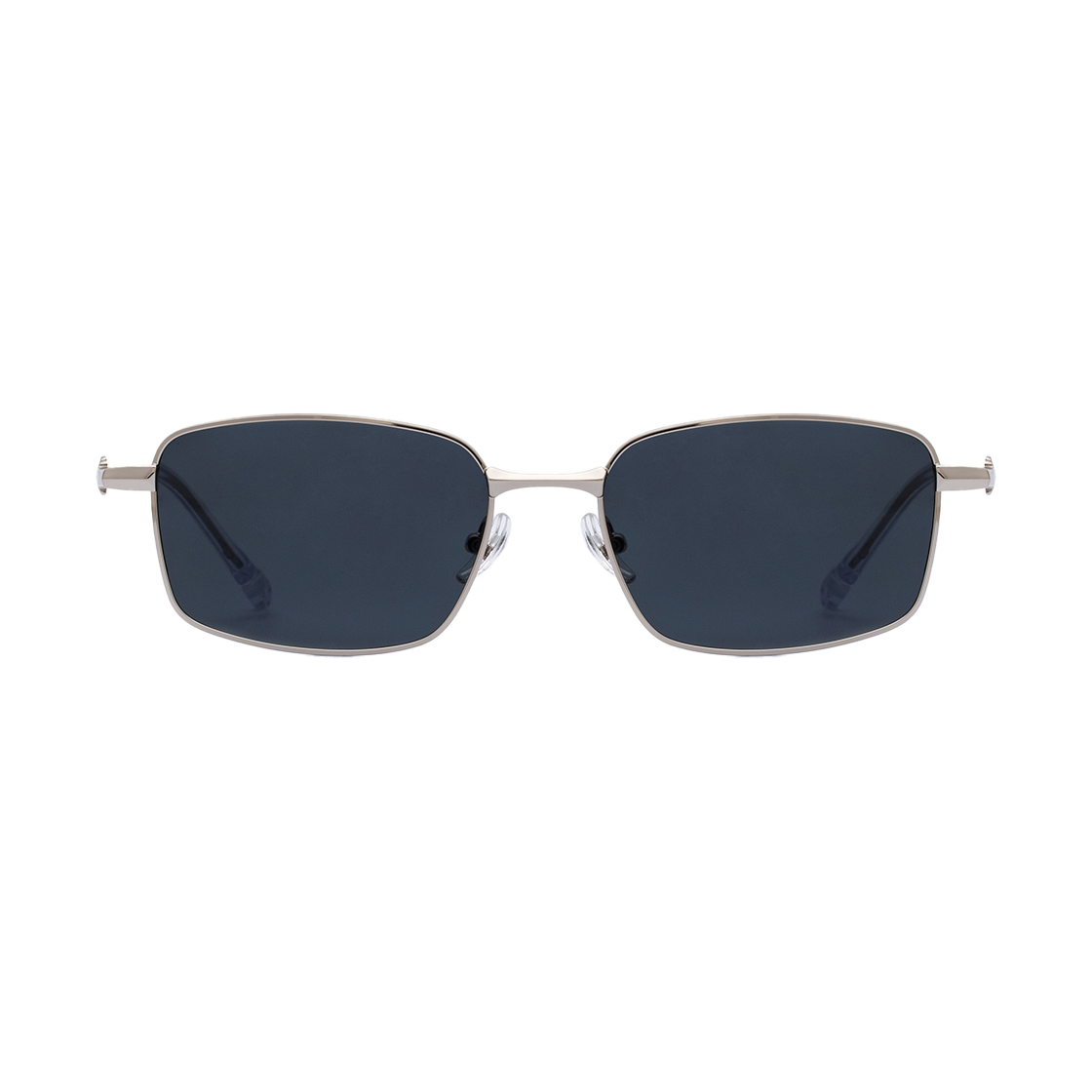 AMONSUNSLBK RECLOW Stainless Amon Sunglasses Silver Black
