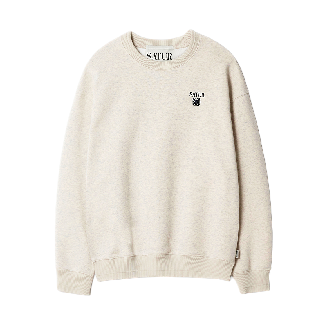세터 로렌 스몰 로고 베이직 스웨트셔츠 오트밀(SATUR Loren Small Logo Basic Sweatshirt Oatmeal)