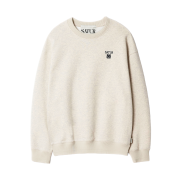 SATUR Loren Small Logo Basic Sweatshirt Oatmeal
