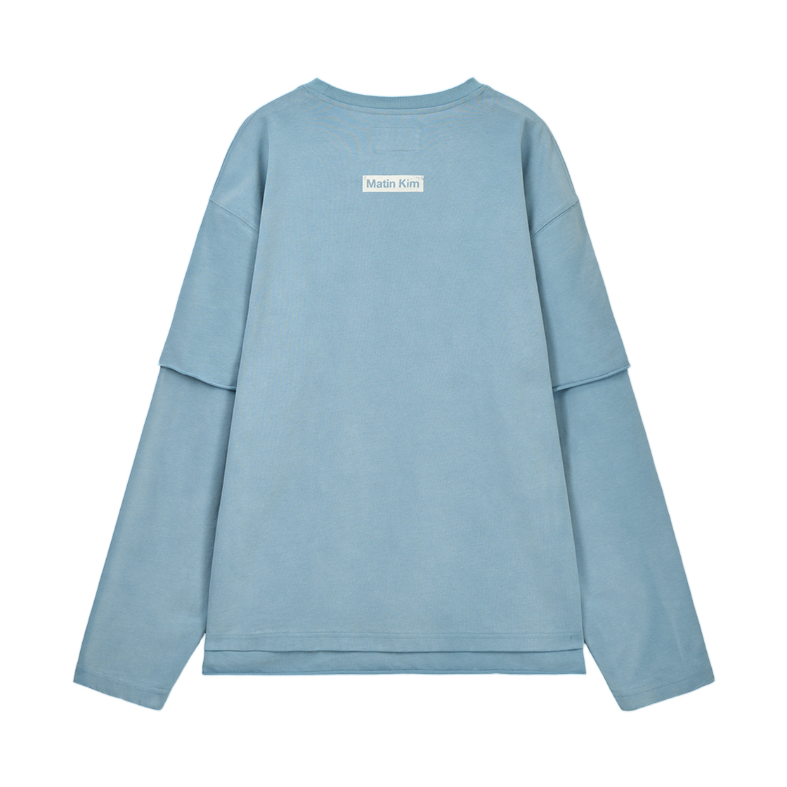 마뗑킴 스프레이 이펙트 레이어드 탑 라이트 블루(Matin Kim Spray Effect Layered Top In Light Blue) - 2
