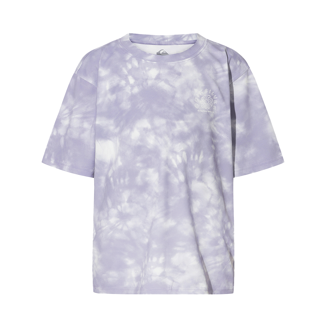 KG21BR522PUR QUIKSILVER Youth Tie Dye Printed T-Shirt (KG21BR522PUR)