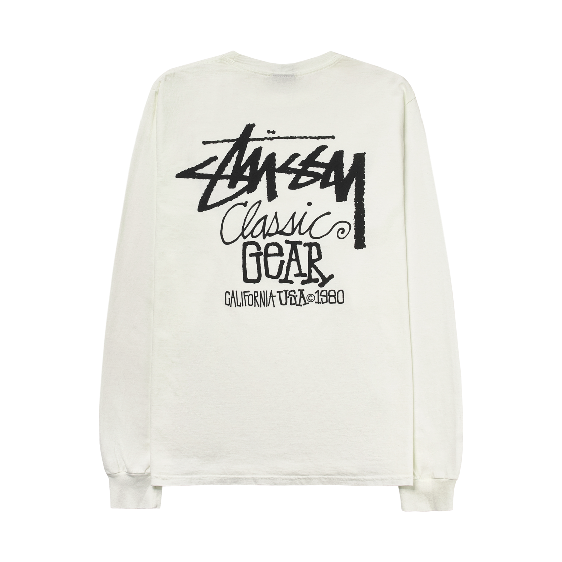 1995084 Stussy Classic Gear Pigment Dyed LS T-Shirt Natural