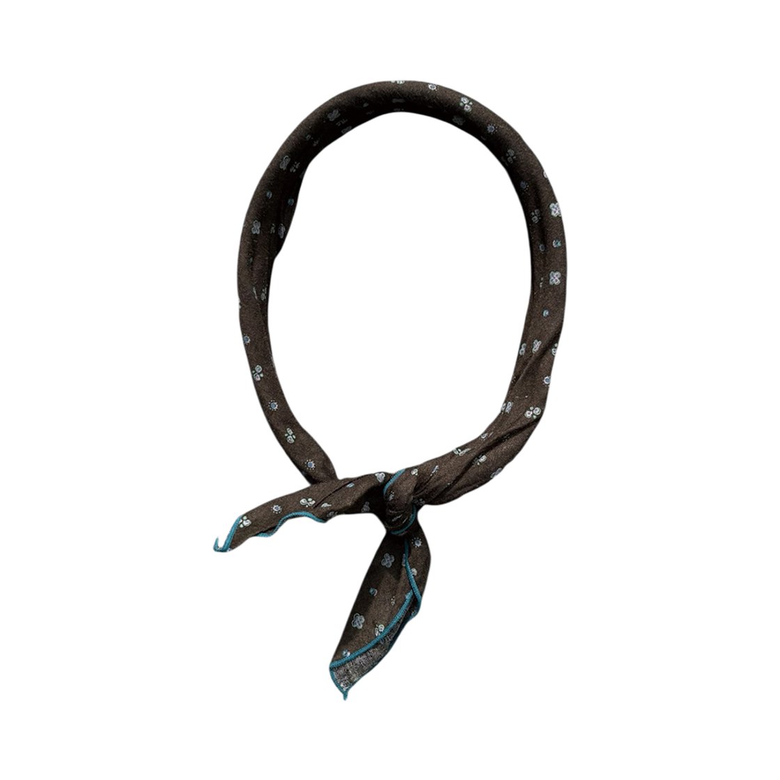 원사이즈핏츠올 타이니 블룸 스카프 머드 브라운(onesizefitsall Tiny Bloom Scarf Mud Brown)