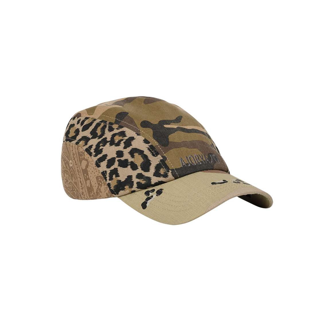 아조바이아조 패턴 믹스드 캡 카멜(AJOBYAJO Pattern Mixed Cap Camel)