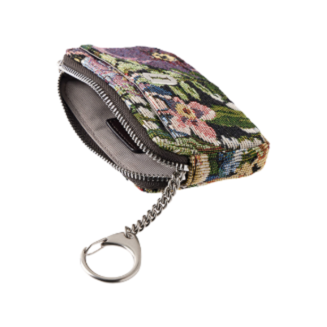 [10%쿠폰] 분크 퍼펙 컴팩트 키 홀더 자카드 카드지갑 플로럴([10%쿠폰] vunque Perfec Compact Key Holder Jacquard Card Wallet Floral) - 2