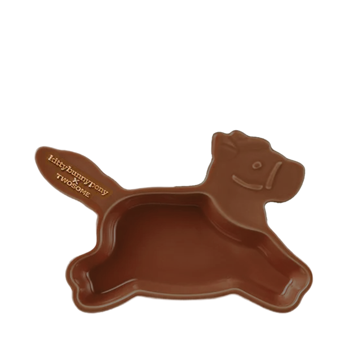 - A Twosome Place x Kittybunnypony Pony Handle Plate Brown