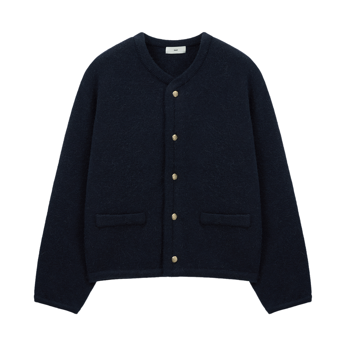 TNSW6E101N2 TNGT Oversize Mohair Cardigan Navy